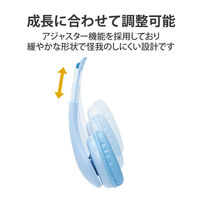 ヘッドセット 子供用 両耳 マイクアーム付 4極 タブレット ノートPC ライトブルー HS-KD01TLBU エレコム 1個