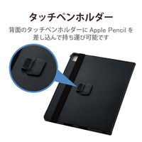 iPad Pro 12.9インチ用 ケース ソフトレザー 手帳型 2アングル ブラック TB-A22PLPLFBK エレコム 1個（直送品）