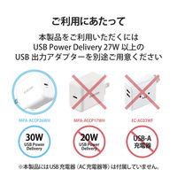 ワイヤレス充電器 7.5W+5W マグネット式 スタンド 同時充電可 おくだけ充電 ホワイト W-MS06WH エレコム 1個（直送品）