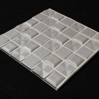 D.I.Yタイル キラキラ星 ふしぎなシール KIR-SV-W 藤垣窯業 1セット（4枚入）（直送品）