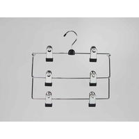 すべらないハンガー　アニマーレ　スカート用　3段　ブラック 272949 1個 サワフジ（直送品）