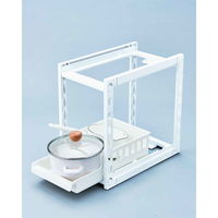 天馬 収納棚 ファビエ スライド式2段ラック 250浅深 組立式 273108 1個（直送品）