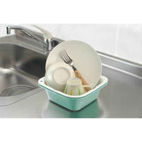 リッチェル ザル バット ザルバットン 大盛 シェリー プラスチック製 抗菌加工 ミントブルー 295832 1個（直送品）