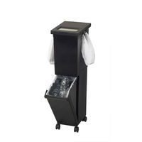 新輝合成 ゴミ箱 36L 2段 ユニード 4分別 スリム ブラック 359409 1個