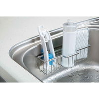 まめいた すみまで洗える 折りたたみ式 排水口用ブラシ シンク周り 水アカ汚れ たわし 全長約30cm 日本製 1個