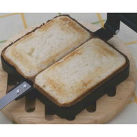 下村企販 ホットサンドメーカー 角型 両面焼き ガス火専用 266666 1個（直送品）