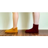 プレーリードッグ cami-no ルーム靴下 レッド CAM-001 1足（直送品）