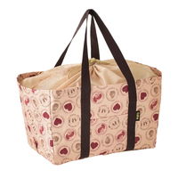 トーン エコバッグ 折り畳み レジカゴ用バッグ 保冷機能付き ブラウン 335680 1個（直送品）