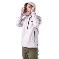 ジャクソン JS 耐久撥水ハーフジップパーカー ライトグレー M 4511729710690 1着（直送品）