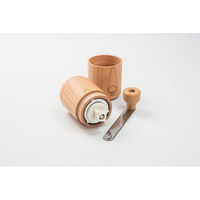川崎 MI-030 ウッドコーヒーミル 欅　1個（直送品）
