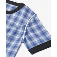 ボンマックス BONOFFICE オーバーブラウス ブルー 7G AJ0855-37-7（直送品）