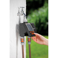 GARDENA 散水タイマー 出水2口 マルチコントロールデュオ 01874-20 1台（直送品）