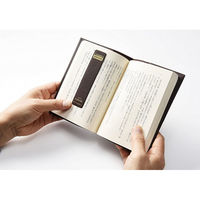 TTC 皮革調 くっつきしおり 2枚入 黒 322016 1セット(5個)（直送品）