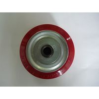 エスコ 150mm キャスター(固定金具・ブレーキ付) EA986PN-64 1個（直送品）