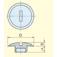 エスコ M 8x18mm スクリューキャップ(20個) EA948GD-51 1セット(100個:20個×5袋)（直送品）