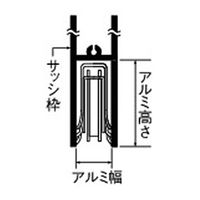 エスコ 12.5ー23mm サッシ取替戸車(平行型/ポリアセタール車) EA986RJ-71 1セット(3個)（直送品）