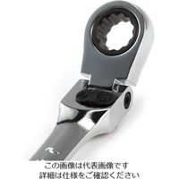 エスコ 22mm ラチェット片目片口スパナ(首振型/ロック付) EA684RD-22 1丁（直送品）