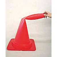 エスコ 380x380x670mm ヤワラカ カットコーン(赤/反射有/2本) EA983FT-62A 1組(2本)（直送品）