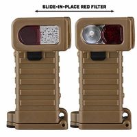 エスコ [単3x2本] ミリタリーライト/LED(白・赤) EA758SE-15 1個（直送品）