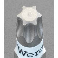 エスコ T10x25mm [Torx]ドライバービット(ステンレス製) EA611BJ-23 1セット(10個)（直送品）