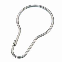 エスコ 40mm カーテンフック(ステンレス製/5個) EA638DS-51 1セット(50個:5個×10袋)（直送品）