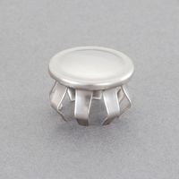 エスコ 25mm フラットパイプエンドキャップ(ステンレス製) EA951EV-47 1セット(15個)（直送品）