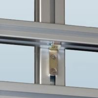 エスコ 40角用 L型ブラケット(2つ穴) EA976CB-36 1セット(15個)（直送品）