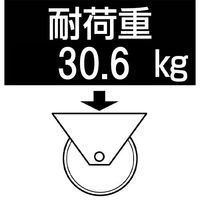 エスコ 50mm キャスター(自在金具付・ブレーキ無) EA986PF-112 1セット(15個)（直送品）