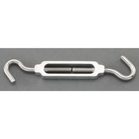 エスコ 12.2mm ターンバックル(Hook&Hook/アルミ・ステンレス製) EA638KE-22 1セット(10本)（直送品）