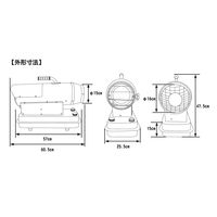 ナカトミ スポットヒーター 灯油ヒーター 熱出力11.2kW 50/60Hz共用 SPH-110Q 1台