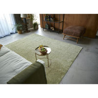 スミノエ HOMERUG むじのラグ 洗える ラグ ルフレ 1300×1900mm グリーン 4549781290188 1枚（直送品）