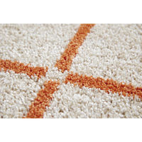 スミノエ 洗える ラグ オセロ 185×185cm オレンジ 4549781290829 1枚