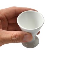 アースモス 盃 白磁 陶盃(あさがお型) [5個入] vac-101-10006（直送品）