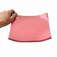 アースモス 小皿 ピンク タタラ型7.0寸正角皿 [2個入] vac-102-04017（直送品）