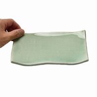 アースモス 小皿 ビードロ灰釉 タタラ型7.0寸長角皿 [4個入] vac-113-04018（直送品）