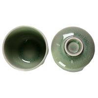 アースモス 蓋物 ビードロ灰釉 蒸し碗(小) [4個入] vac-113-09001（直送品）