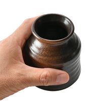 アースモス そば用品 やきしめ そば徳利(中) [4個入] vac-114-08003（直送品）