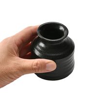 アースモス そば用品 瀬戸黒 そば徳利(小) [5個入] vac-119-08002（直送品）