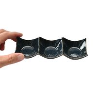 アースモス 豆皿 ラピスラズリ 石目型3連豆皿 [5個入] vac-120-07019（直送品）