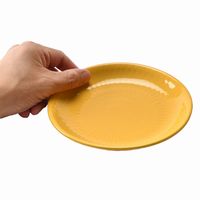 アースモス 小皿 レモン 飛び鉋5.0寸丸皿 [4個入] vac-121-02032（直送品）