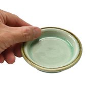 アースモス 薬味皿 ビードロ灰釉茶渕 薬味皿 [7個入] vac-202-08005（直送品）