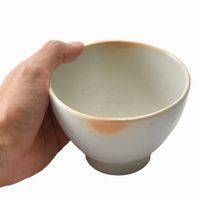 アースモス 飯碗 火色志野 石目型3.8寸飯碗 [3個入] vac-206-01015（直送品）