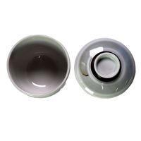 アースモス 蓋物 淡彩ライン 蒸し碗(小) [3個入] vac-301-09001（直送品）