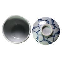 アースモス 蓋物 手描きあみ 蒸し碗(小) [3個入] vac-302-09001（直送品）