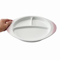 アースモス ランチプレート 吹付ピンク ワンディッシュプレート [1個入] vac-303-07005（直送品）