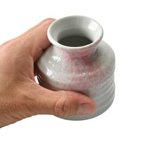 アースモス そば用品 白磁にピンク吹 そば徳利(小) [4個入] vac-310-08002（直送品）