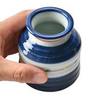 アースモス そば用品 古染こますじ(下絵) そば徳利(中) [3個入] vac-320-08003（直送品）