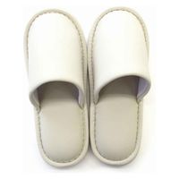 オクムラ スリッパ マッドビニールレザー Lサイズ ベージュ 295167 1個（直送品）
