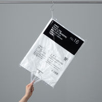 【ポリ袋】アスクル ひも付き規格袋エコノミータイプ HDPE 0.007mm厚 16号 半透明 1袋（100枚入） オリジナル