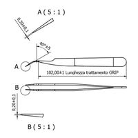 RUBIS ノンスリップコーティングピンセット RUー7 GRIP 7-GRIP 1本（直送品）
